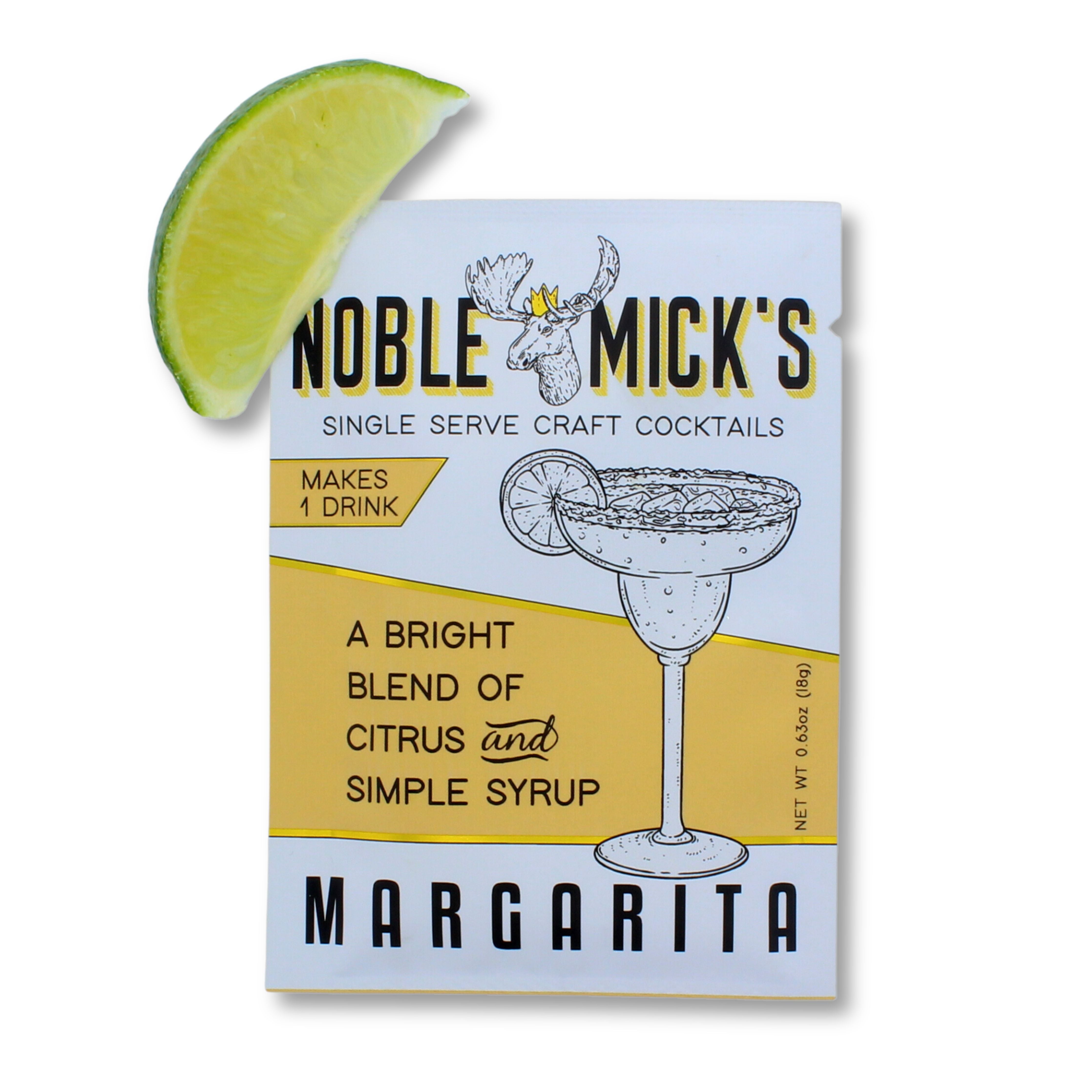 Noble Micks Single Serve Craft Cocktail Mix Spicy Jalapeno Margarita