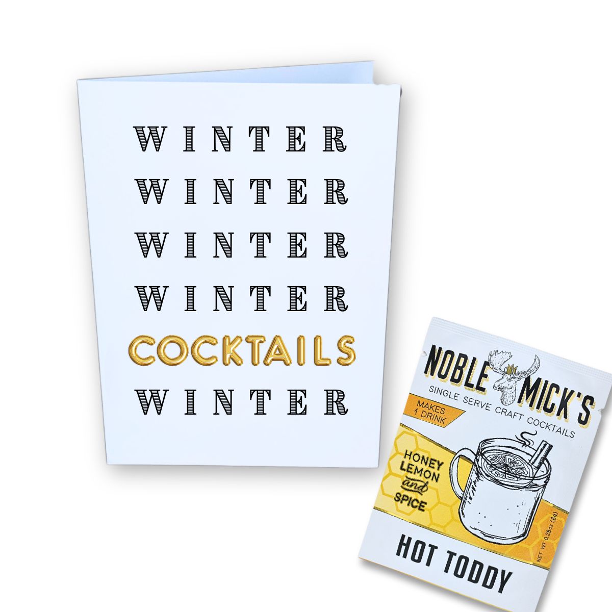 Multi Pack of 12 Winter, Winter, Cocktails Cards